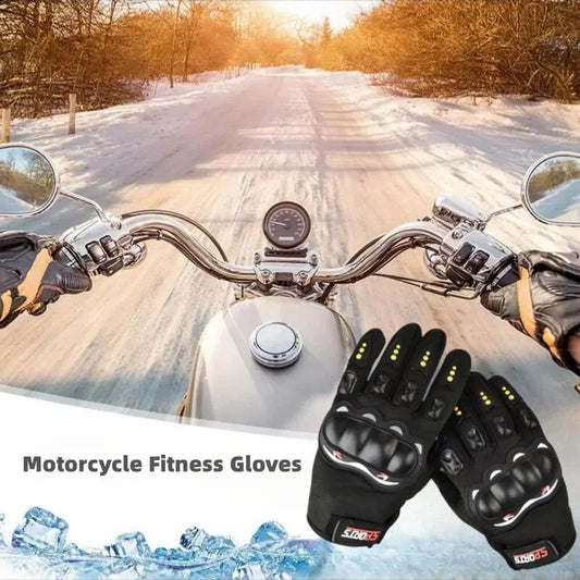 Motorcycle Gloves Full Finger Protective Outdoor Knight Sports Breathable Racing Cycling Street Riding Fitness Gloves